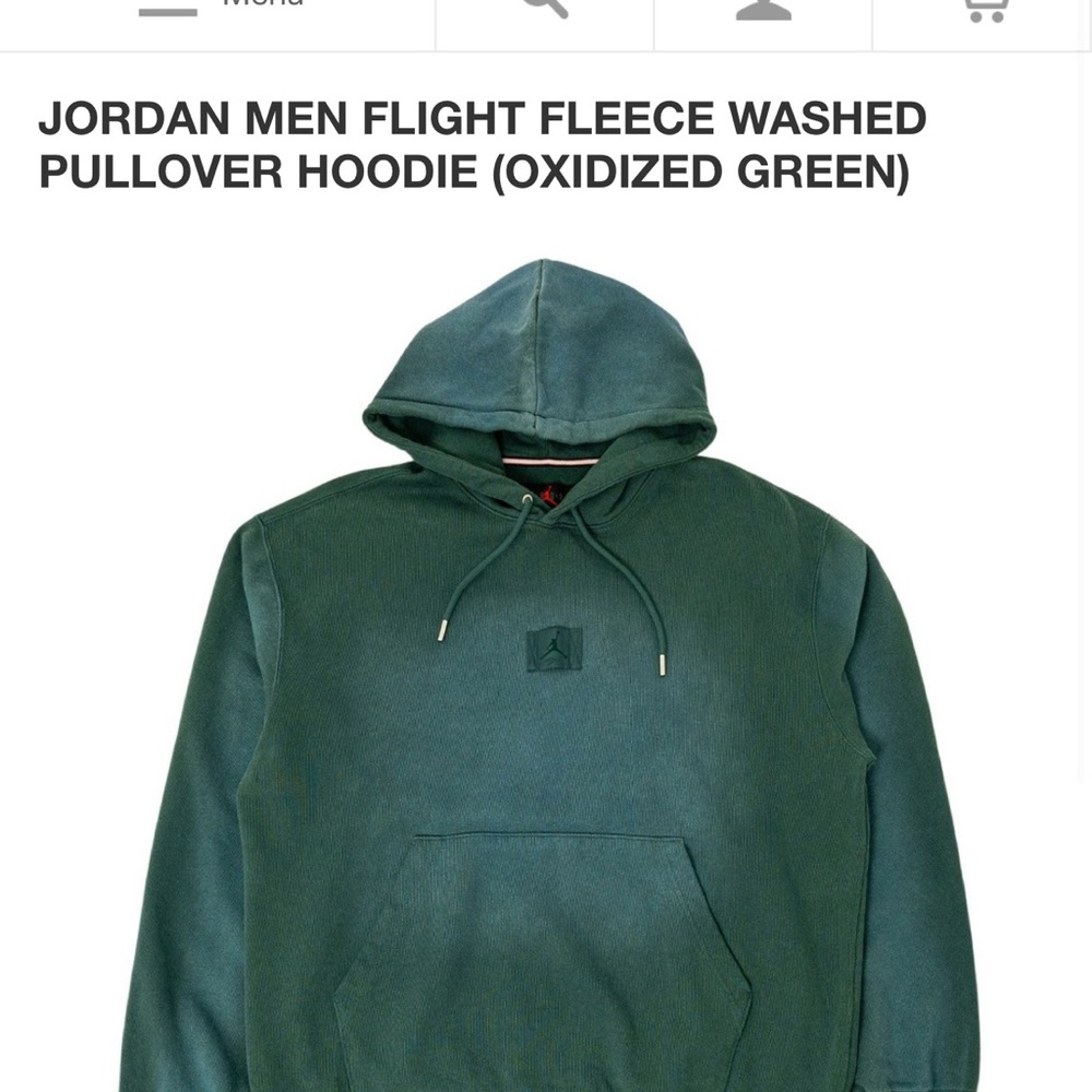 Jordan Men's Green Pullover Hoodie